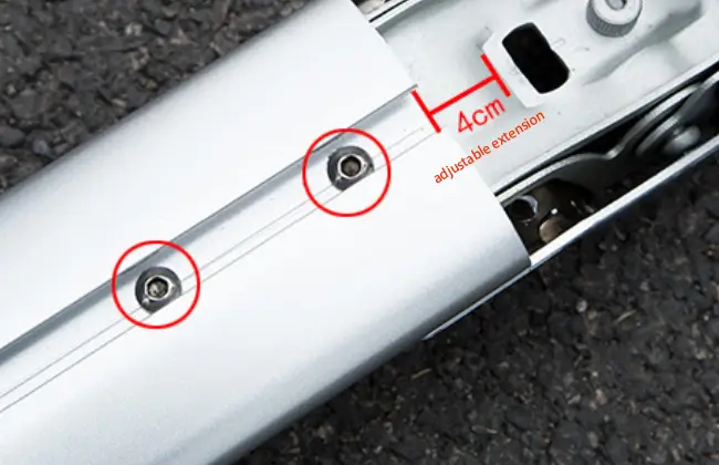 Telescopic Adjustment Range