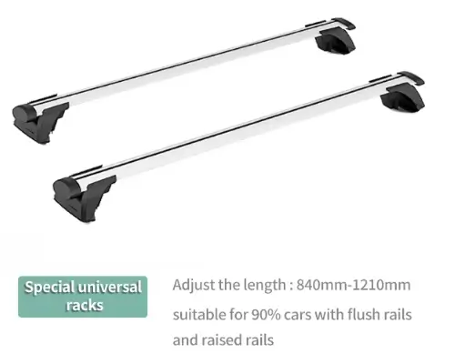 Universal Cross Bars for Standard Roof Rails