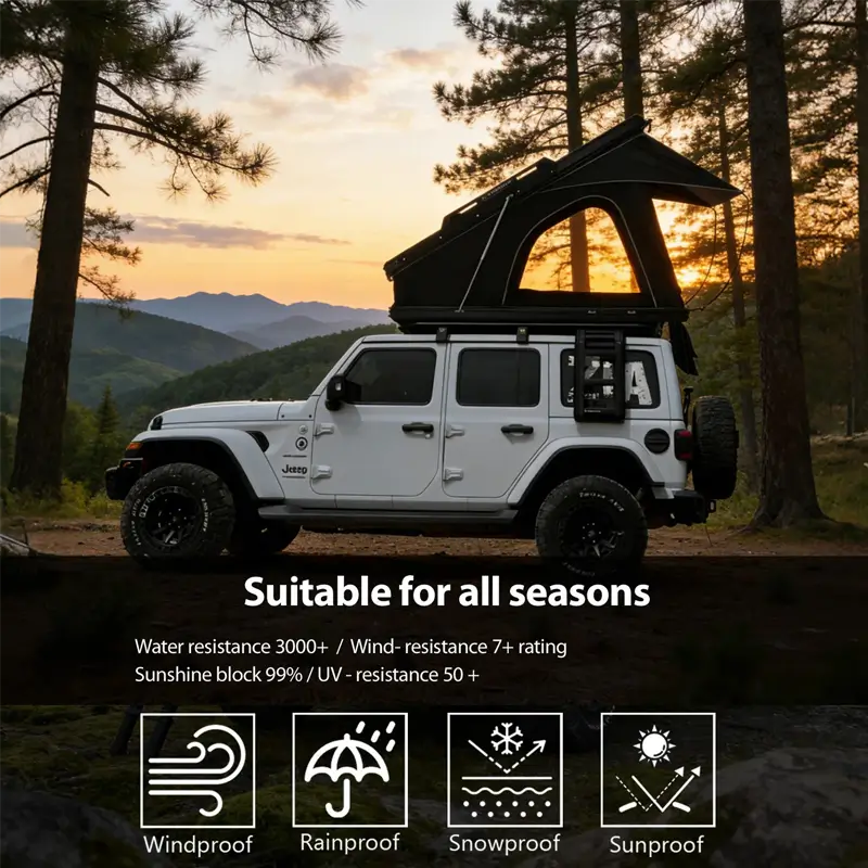 automobile roof top tent suitable for all seaon