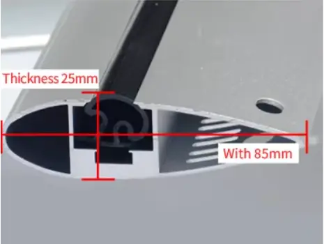 water drop type aluminum rod cross bar for car